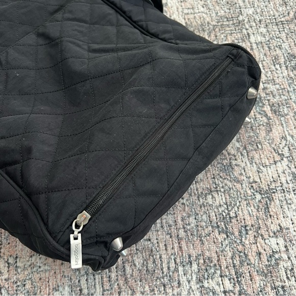 Baggallini Black Quilted Florence Tote Bag travel work pockets - Picture 6 of 15